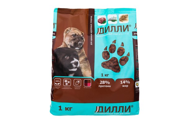 Food for puppies of large breeds 